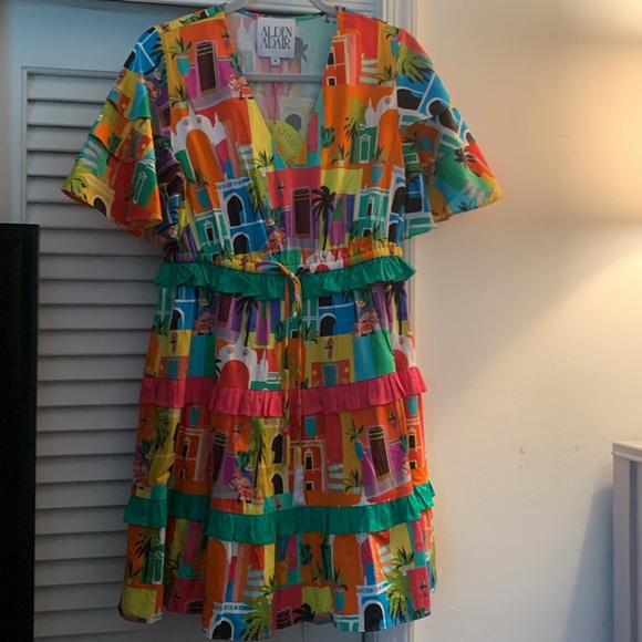 NWT Alden Adair Sabrina Dress in Casablanca med - Picture 1 of 6
